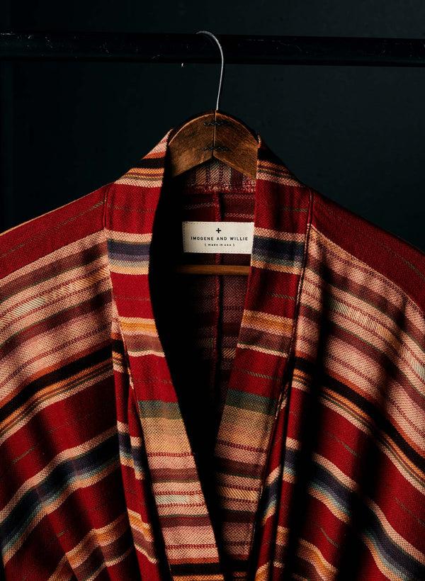 Imogene Willie The Ojai Robe In Coastal Stripe