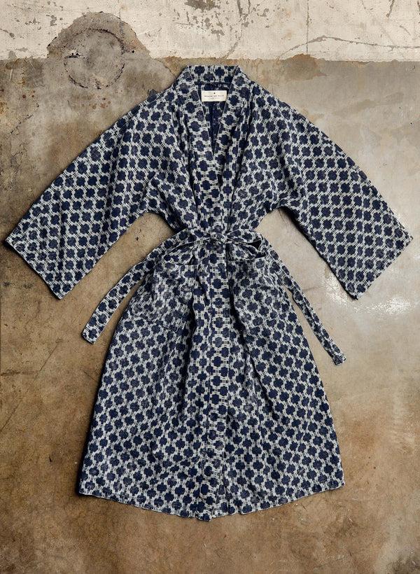 Imogene Willie The Ojai Robe In Indigo Kiji