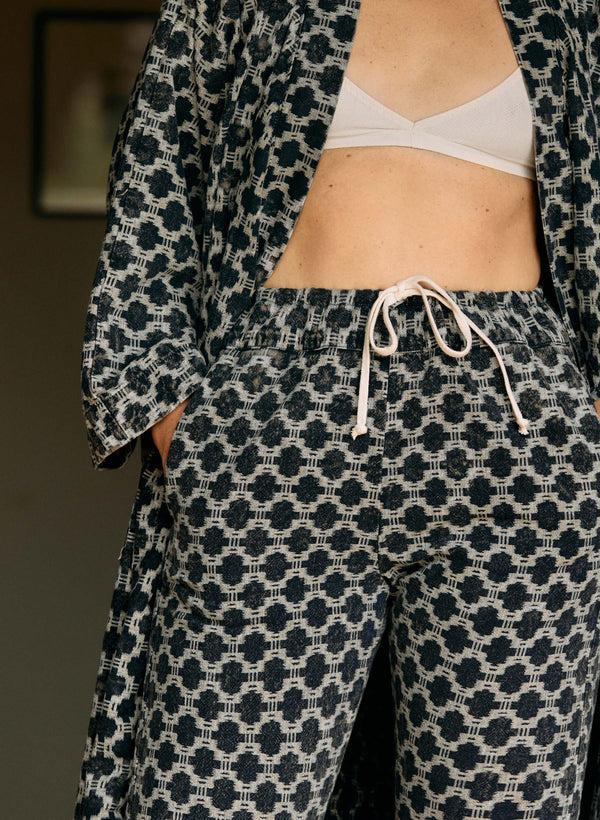 Imogene Willie The Ojai Robe In Indigo Kiji