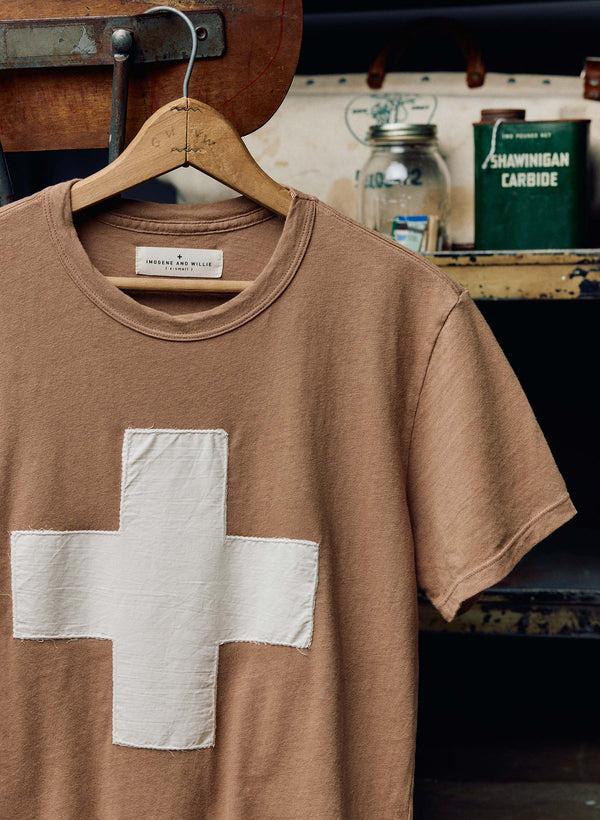 Imogene Willie The "plus" Tee In Fatigue Brown