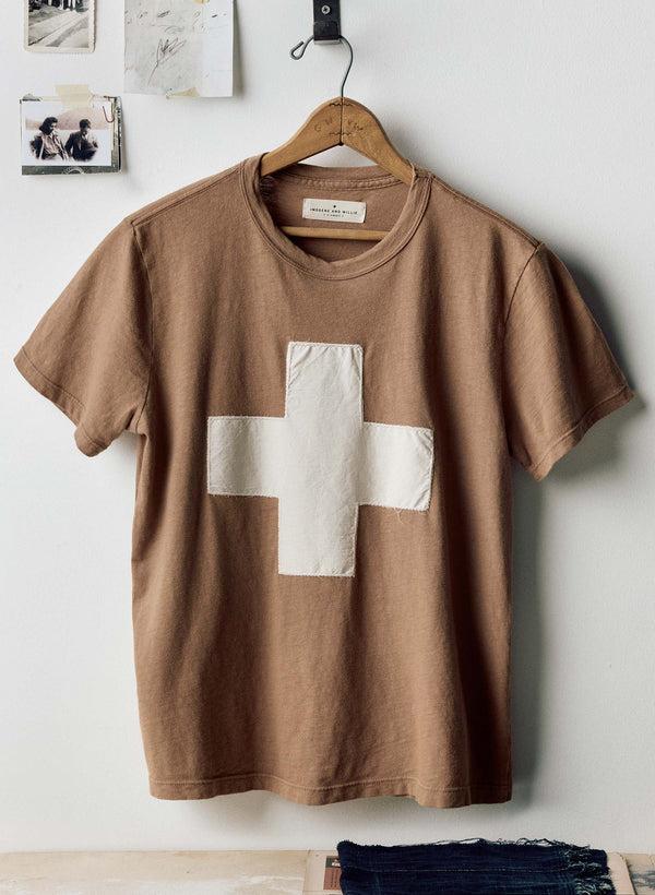 imogene willie the "plus" tee in fatigue brown