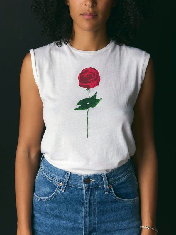 Imogene Willie The "rose" Muscle Tee