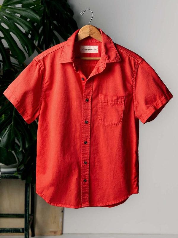 Imogene Willie The Whisper Twill Shirt In Poppy