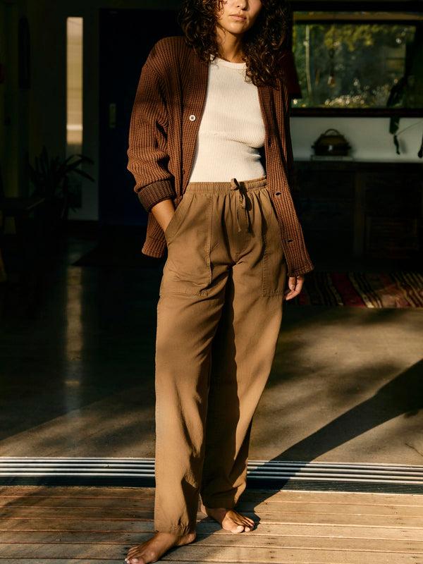 imogene willie ventura chore pant in field tan