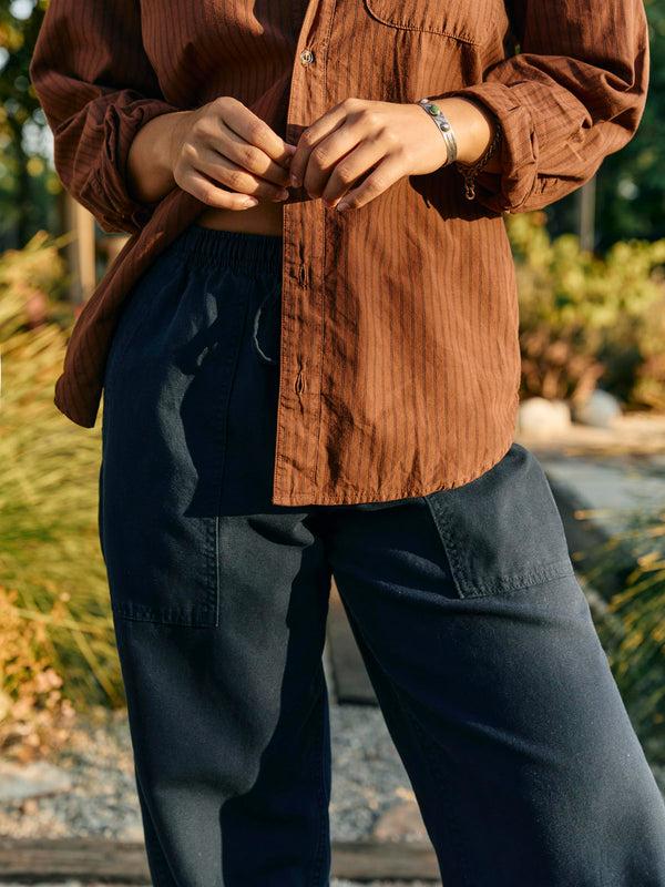 Imogene Willie Ventura Chore Pant In Navy