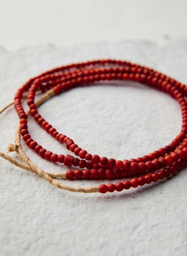 Imogene Willie Vintage Red Trade Bead Necklace