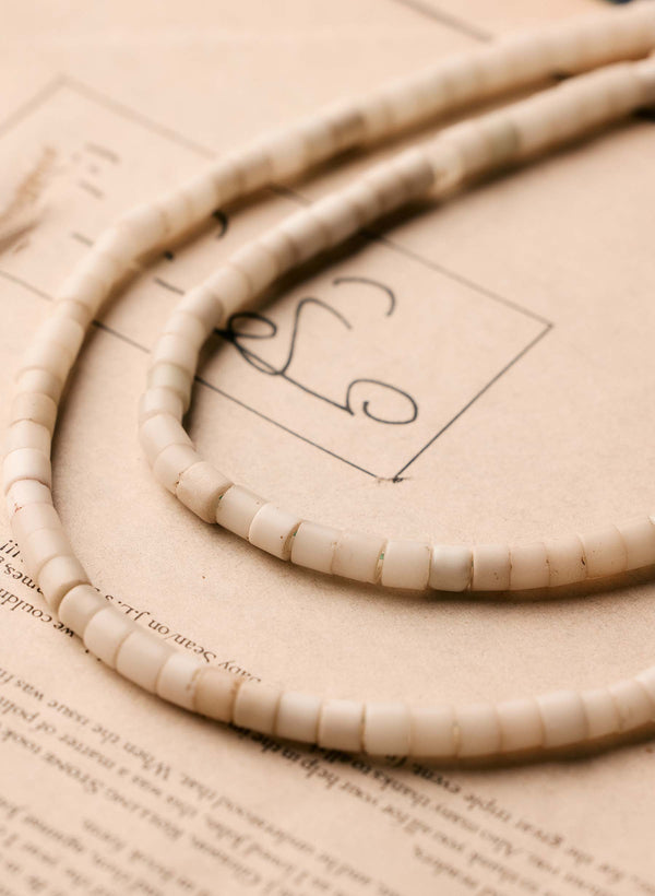 Imogene Willie Vintage White Trade Bead Necklace