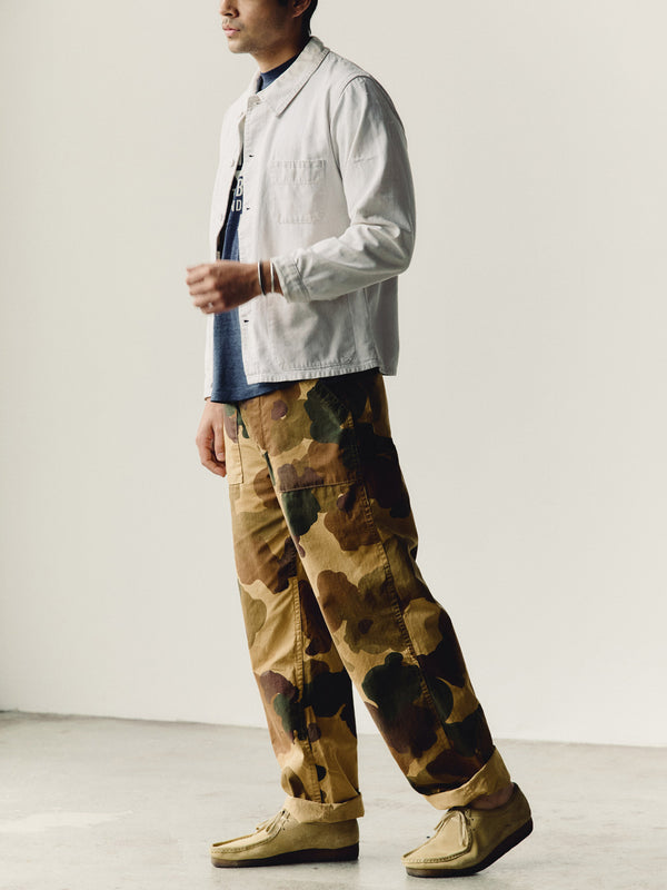 Imogene Willie Oliver Military Trouser In Painted Camo