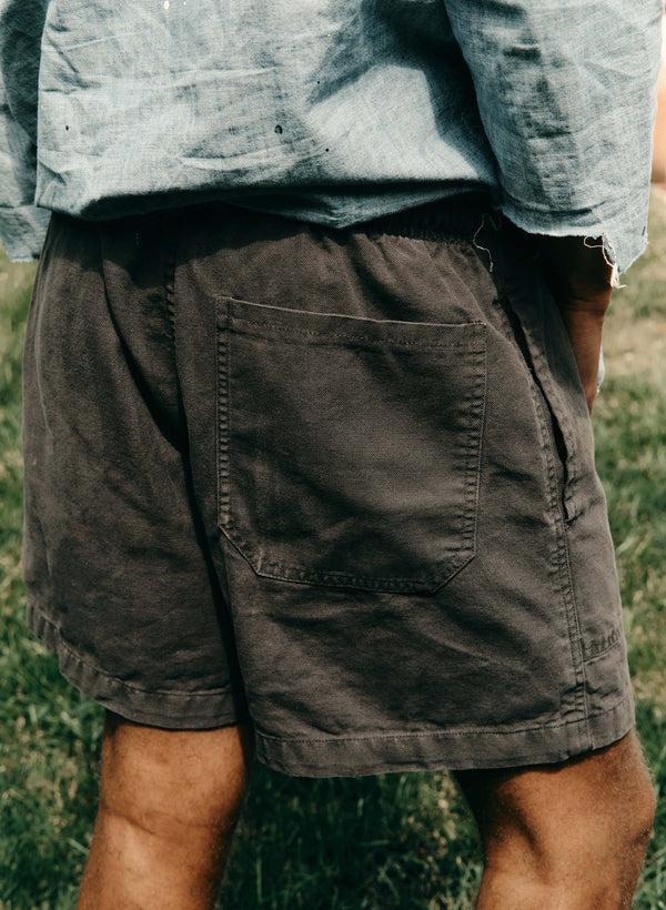 Imogene Willie The Canvas Lounge Short In Faded Black
