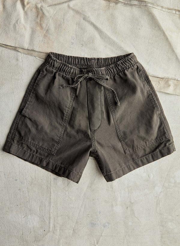 Imogene Willie The Canvas Lounge Short In Faded Black
