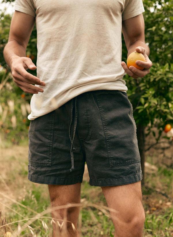 imogene willie the canvas lounge short in faded black