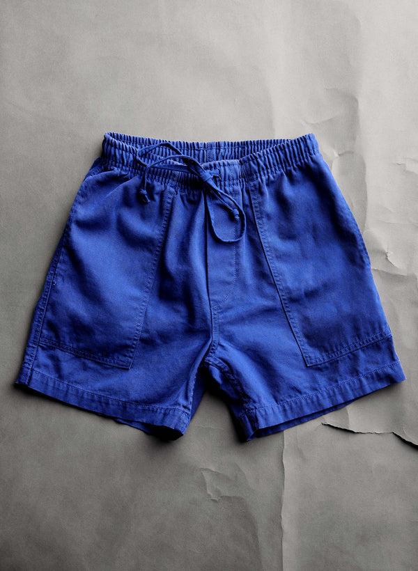 Imogene Willie The Canvas Lounge Short In Klein Blue