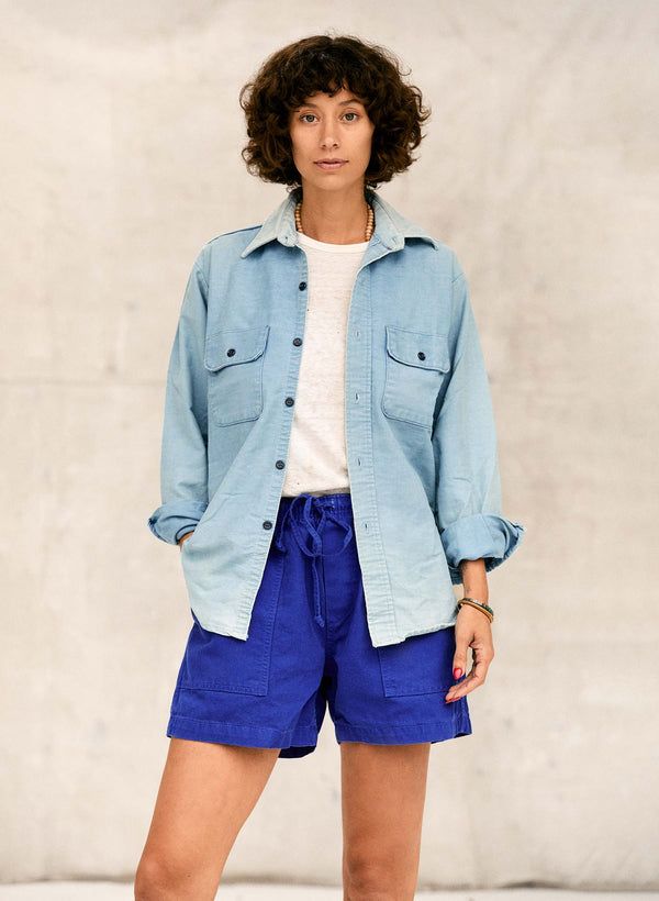 imogene willie the canvas lounge short in klein blue