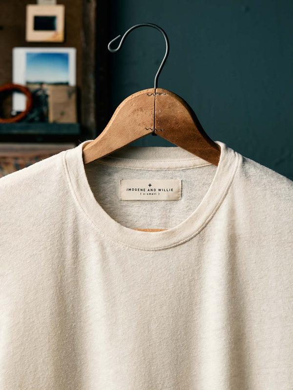 Imogene Willie The Cotton Hemp Tee In Vintage White
