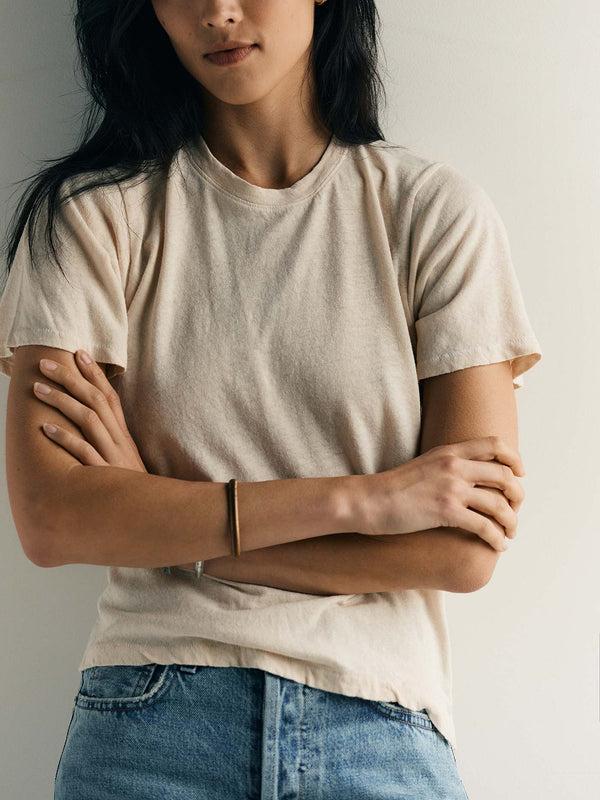 Imogene Willie The Cotton Hemp Tee In Vintage White