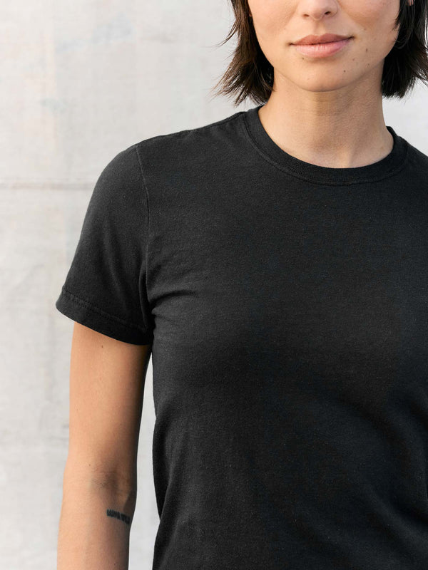 Imogene Willie The Cotton Project Tee In Faded Black