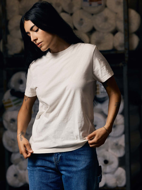 Imogene Willie The Cotton Project Tee In Vintage White