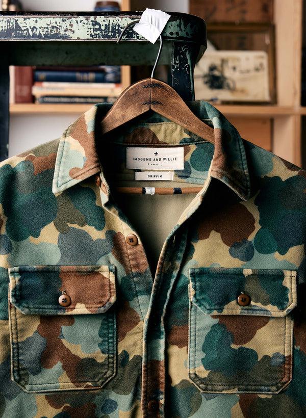 Imogene Willie The Griffin Workshirt In Painted Camo