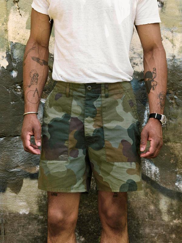 imogene willie the ripstop fatigue short in painted camo