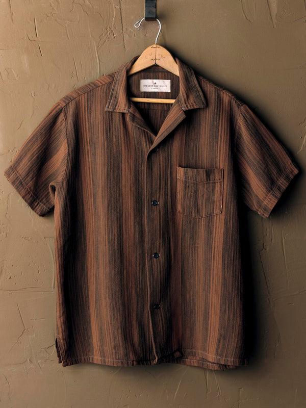 Imogene Willie The Serra Camp Shirt In Overdyed Clay