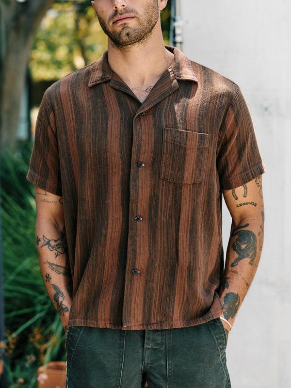 imogene willie the serra camp shirt in overdyed clay