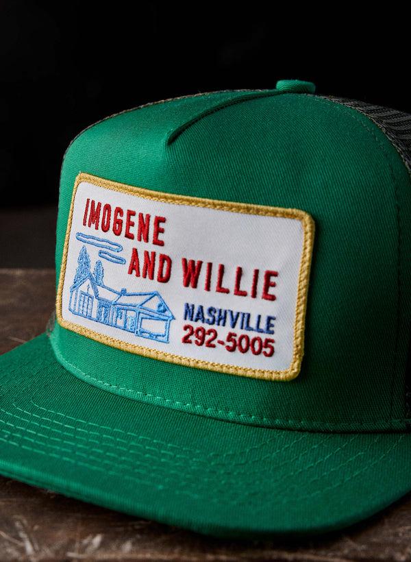 Imogene Willie The "service Station" Trucker In Kelly Green