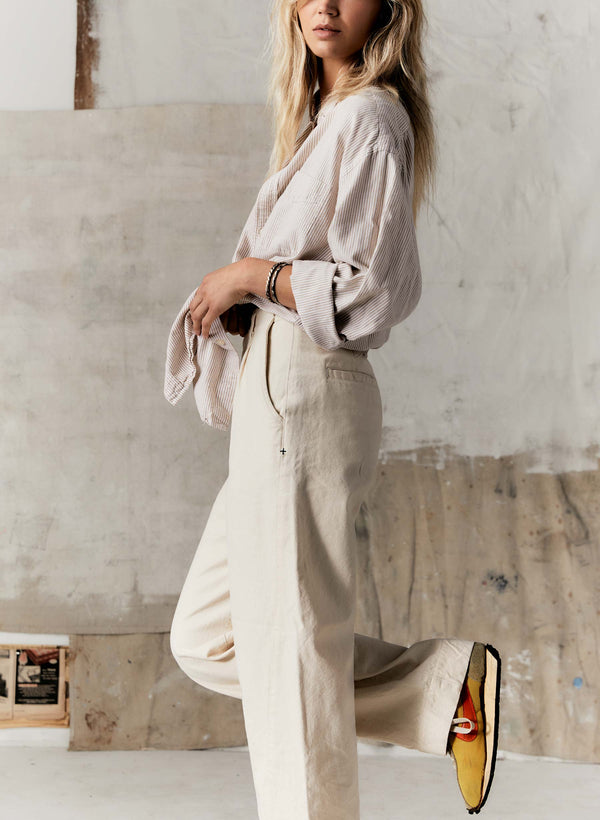 Imogene Willie The Sonora Trouser In Natural Canvas