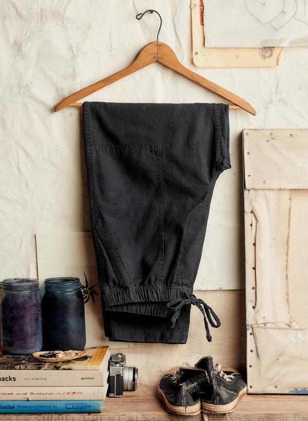 Imogene Willie The Ventura Chore Pant In Faded Black