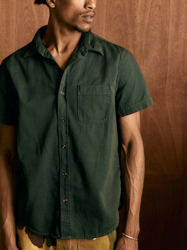 imogene willie the whisper twill shirt in slate green