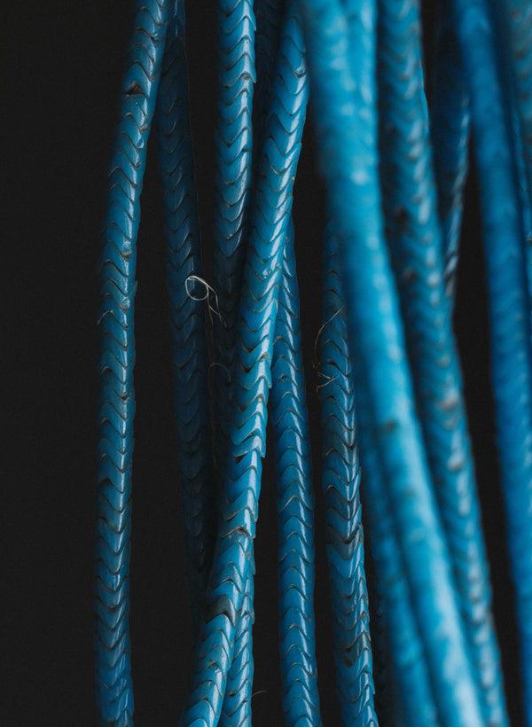 Imogene Willie Vintage African Snake Bead Necklace In Turquoise