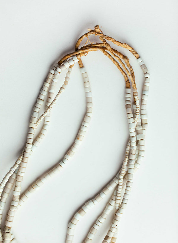Imogene Willie Vintage White Goomba Trade Bead Necklace