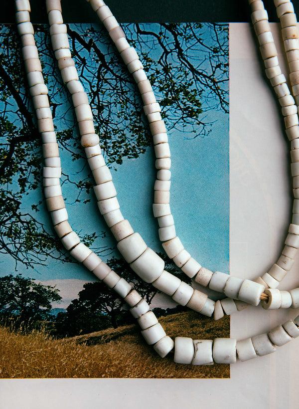 Imogene Willie Vintage White Goomba Trade Bead Necklace