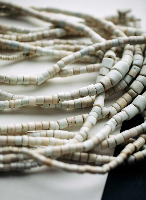 Imogene Willie Vintage White Goomba Trade Bead Necklace