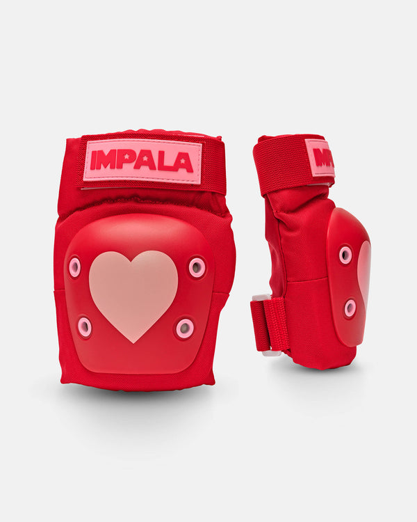 Impala Skate Impala Adult Protective Set Red Hearts