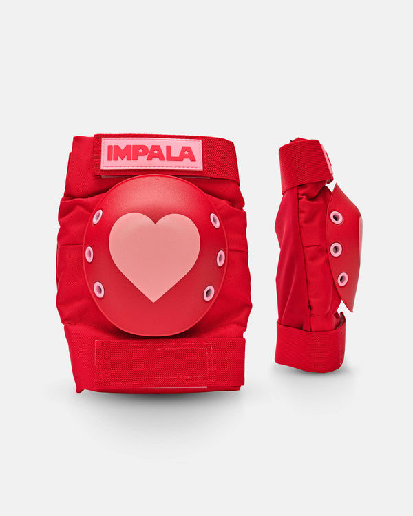 Impala Skate Impala Adult Protective Set Red Hearts