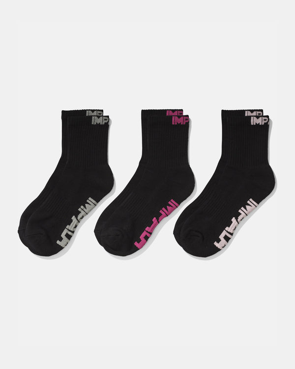 impala skate Impala Everyday Socks 3 Pack Black