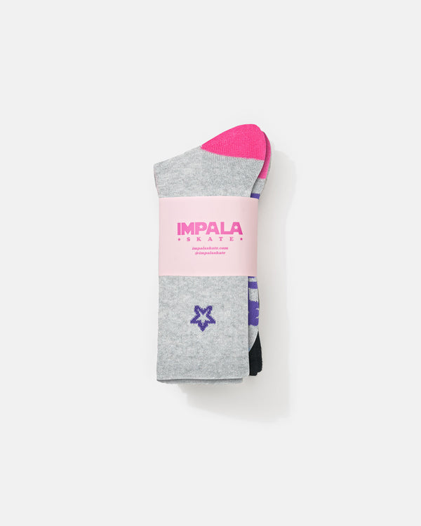 Impala Skate Impala Skate Socks 3 Pack Twinkle
