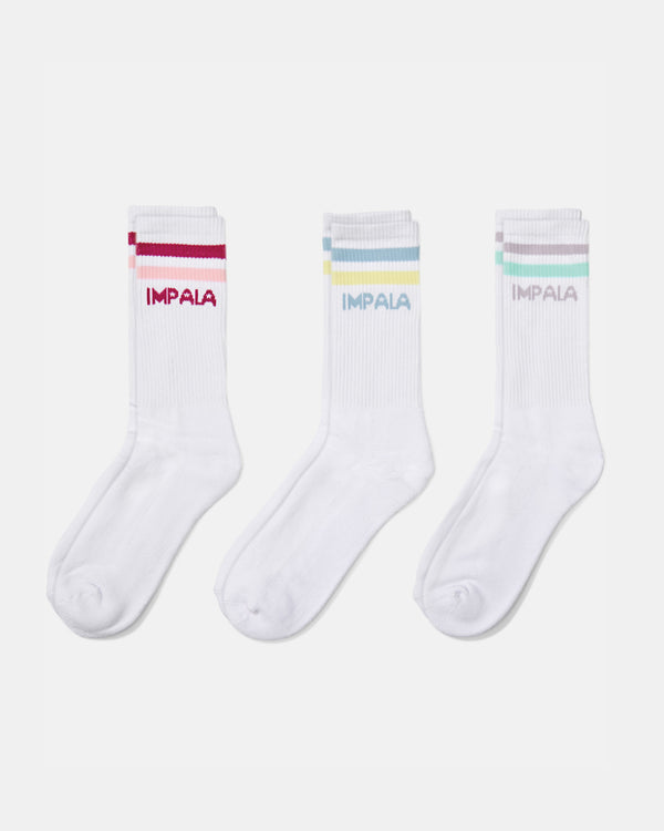 impala skate Impala Stripe Sock 3 Pack Pastel