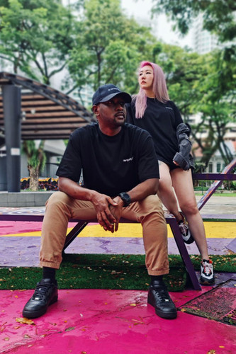 Imperfect ANARCHY OVERSIZED TEE (BK)