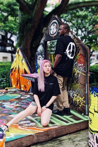 Imperfect ANARCHY OVERSIZED TEE (BK)