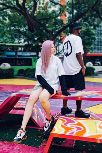 Imperfect ANARCHY OVERSIZED TEE (WT)