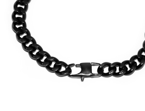 Imperfect BLACK STAINLESS STEEL CHAIN BRACELET