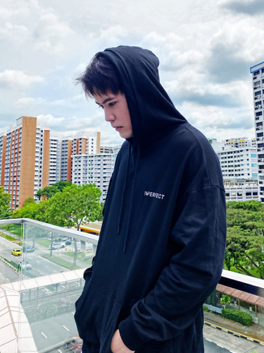 Imperfect DROP SHOULDER OVERSIZED HOODIE