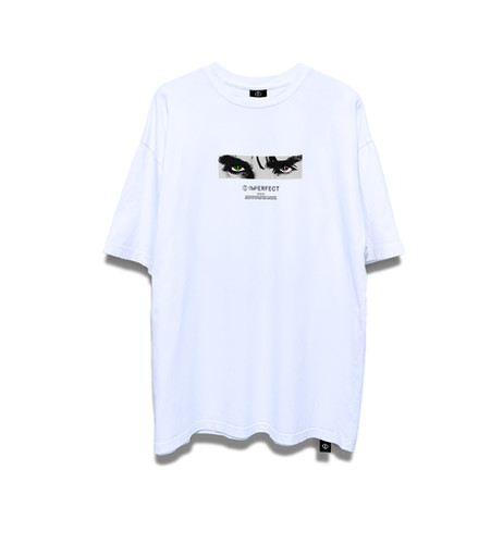 imperfect EYES OVERSIZED TEE (WT)