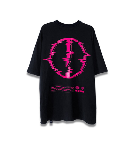 Imperfect GLITCH OVERSIZED TEE (PINK)