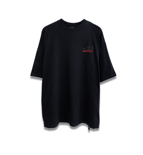 Imperfect No.28 OVERSIZED TEE (BK)