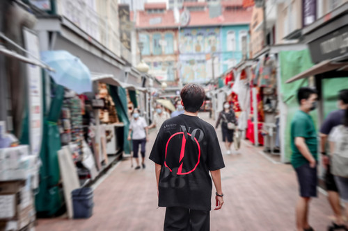 Imperfect No.28 OVERSIZED TEE (BK)