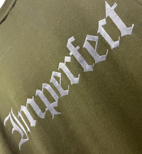 Imperfect VELVET OVERSIZED TEE (KHAKI)