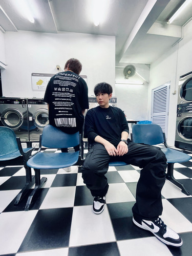 Imperfect WASH TAG OVERSIZED TEE (BK)