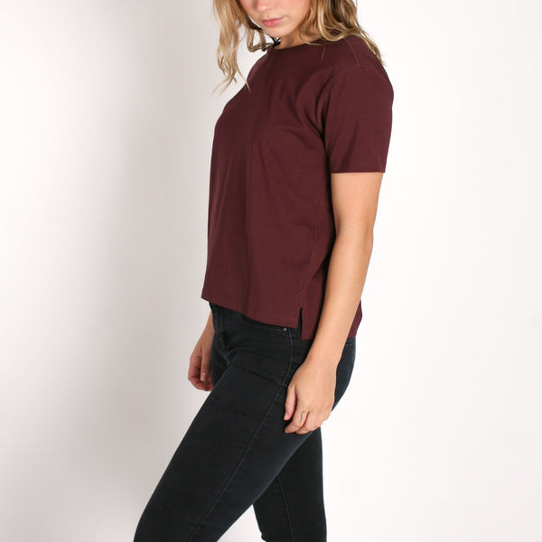 Imperial Motion Density Women's Premium T-Shirt Burgundy
